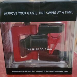 Selfie Golf Cell Phone Holder Training Aid NEW in Box